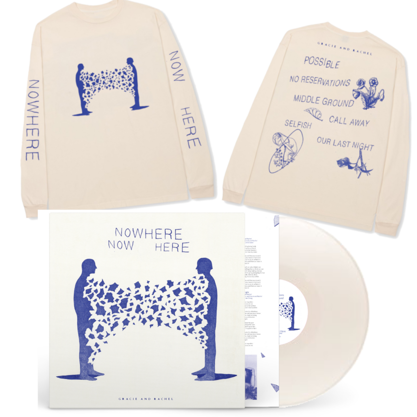 Gracie and Rachel - Nowhere Now Here long sleeve bundle - Vinyl