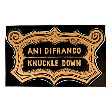 knuckle down sticker - black