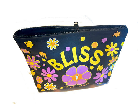 Bliss Like This canvas zip bag